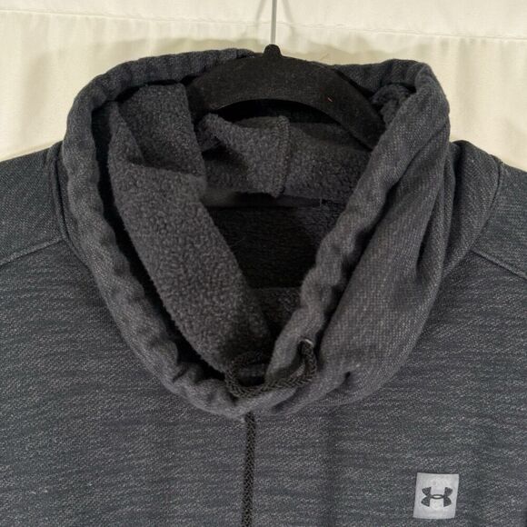 Under Armour Sweater Women's Large Grey Cowl Neck Fleece Lined Long Sleeve - Picture 5 of 13